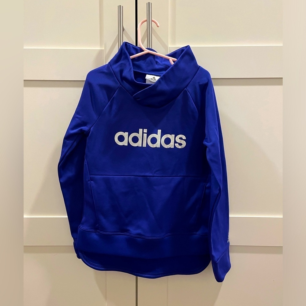 Girls cowl neck adidas pullover in 6x - Picture 1 of 8